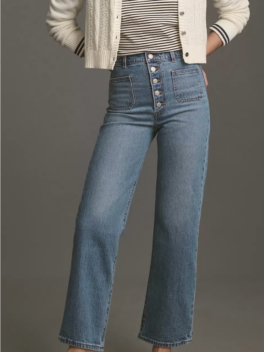 Women’s Levi's Ribcage Straight Ankle Jeans with Patch Pockets